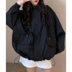 マウンテンパーカー ウインドブレーカー オーバーサイズマウンテンパーカー ライトフーディージャケット レディース