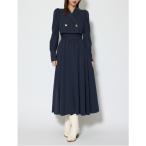 シャツワンピース テーラードデザインロングワンピース　春服