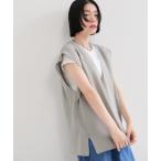 ベスト ジレ Vネックニットベスト レディース