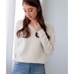 ニット セーター ラメ糸前後2wayドルマンニット レディース