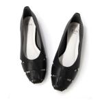 パンプス グルカフラットシューズ「低反発スポンジ入り」