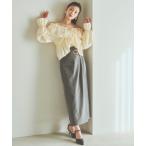 スカート タックストレートスカート