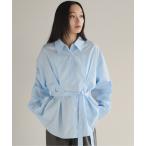 ブラウス シャツ ボウタイウエストマーク