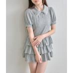 「OLIVE des OLIVE」 半袖ワンピース FREE トップグレー レディース