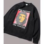 「THRIFTY LOOK」 長袖Tシャツ LARGE ブラック メンズ