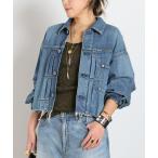 ショッピングジョンブル コート アウター *「JOHNBULL/ジョンブル」デニムフレイドトラッカージャケット レディース