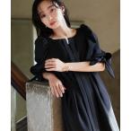 「RUIRUE BOUTIQUE」 半袖ワンピース 3L ブラック レディース