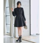 「Newlyme」 長袖ワンピース LARGE ブラック レディース