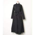 「Plage」 シャツワンピース 38 ブラック レディース