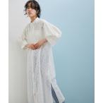「ADAM ET ROPE'」 半袖ワンピース FREE ホワイト レディース