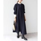 「SHIPS any」 シャツワンピース ONE SIZE ネイビー レディース