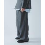  брюки [ водоотталкивающий /. пыльца ]SKIN Proof tuck широкий брюки мужской 