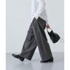 パンツ コットン2タックパンツ レディース