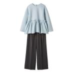 ショッピング09 ワンピース ペプラムブラウス×ワンタックパンツ　ＳＥＴＵＰ