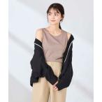 タンクトップ ノースリーブ 「前後2WAY」ラメタンクトップ レディース