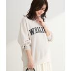 トレーナー スウェット 刺しゅうロゴ裏毛プルオーバー レディース