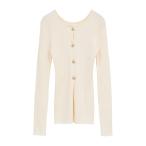 カーディガン CLANE/クラネ/W FACE GOLD BUTTON KNIT TOPS レディース