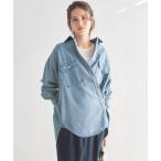 ショッピングダンガリー ブラウス シャツ 2WAY ダンガリー シャツ レディース