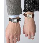 腕時計 「WEB限定」SHIPS: スクエア Dバックル ウォッチ メンズ レディース