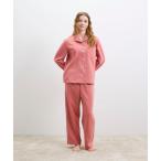 パジャマ ルームウェア 「綿混」ハイゲージダブルエアー 長袖開襟パジャマ MADE WITH LIBERTY FABRIC レディース