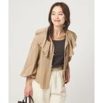 ブラウス シャツ 100/2 ラッフルカラー ブラウス レディース