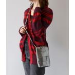 ショルダーバッグ バッグ 「mieno」イタリアンシープスキンメッシュ スマホポーチ レディース