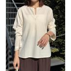 tシャツ 袖シアー切替ロンT レディース