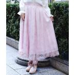 スカート 桜レース×桜柄スカート