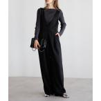 サロペット オーバーオール 前後2WAYタックワイドサロペット レディース