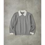 カーディガン ジップビッグポケットポロカーデ /カーディガン/洗濯機洗い/春服/ブルゾン メンズ