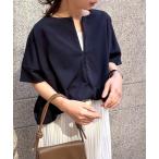 ブラウス シャツ 「接触冷感・UV対策・吸水速乾・抗菌防臭」ハーフジップコクーンプルオーバー レディース