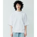 トレーナー スウェット クラッシュハーフスリーブスウェット レディース