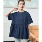 tシャツ 限定展開 Champion × FREAK'S STORE/チャンピオン 別注 ギャザー切り替え チュニック レディース