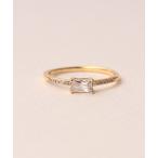 指輪 リング 「WEB限定」silver925 スクエアCZリング レディース