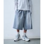 ジーンズ バギーデニムハーフパンツ メンズ レディース