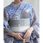  obi одиночный товар маленький двойной пояс obi utatane× Inoue шелк работа Hakata тканый сделано в Японии женский 