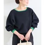 ニット セーター ウォッシャブル / 配色ニットプルオーバー レディース