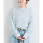 ニット セーター 手洗い可 / テープヤーンミックスニットプルオーバー レディース