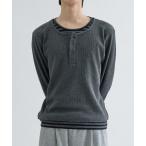 tシャツ Layered border henlyneck / レイヤードボーダーヘンリーネック メンズ レディース