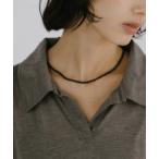 ネックレス ニュアンスビーズネックレス レディース