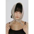 スカーフ バンダナ チェックトライアングルスカーフ レディース