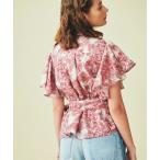 「GRACE CONTINENTAL」 半袖シャツ 36 レッド レディース