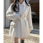 「semplice」 ダッフルコート F オフホワイト レディース