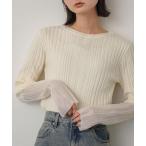 「SENSE OF PLACE by URBAN RESEARCH」 長袖ニット ONE アイボリー レディース