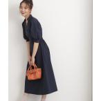 「N.（N. Natural Beauty Basic）」 半袖ワンピース SMALL ネイビー レディース