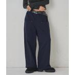 [WHO'S WHO gallery] тренировочный брюки SMALL темно-синий женский 