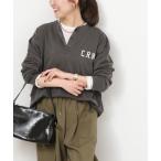 tシャツ ヘンリーワンポイントロゴロンT レディース