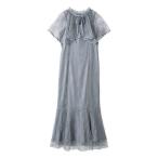 ドレス レースケープセットマーメイドドレス