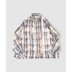 ショッピングネルシャツ シャツ ネルファット クラッシュ チェックシャツ メンズ