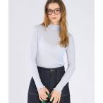 tシャツ シャーリング ジャージー タートル プルオーバー レディース